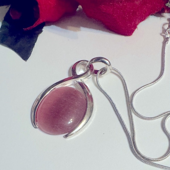 Pink Opal Necklace - Picture 2 of 4